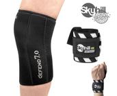 Kit - Joelheira 7mm Defend 7.0 + Munhequeira Defend - Skyhill - CrossTraining