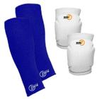 Kit Joelheira Volêi Com Protetor Antebraço Manguito Curto Tm7