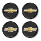 Kit Jogo 4 Emblema Adesivo Resinado Para Roda Calota de Carro CHEVROLET GM 48mm