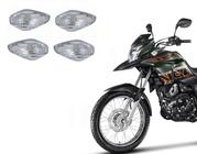 Kit Jogo 4 Lente Pisca Seta Sinaleira Fume Cg Titan Fan Nxr 125 150 160 Start Cargo Ano 2014 Até 2023