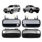 Kit Jogo 4 Maçanetas Externas Puxador Portas Dianteiras Traseiras Hilux 1998 1999 2000 2001 2002 2003 2004