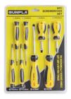 Kit Jogo 8 Pçs Chave De Fenda Phillips Universal Ferramentas - SteelTools