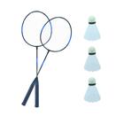 Kit Jogo Badminton Com 2 Raquetes + 3 Petecas + Bolsa