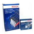 Kit Jogo Cabos + Velas Gm Opala  caravan 2.5 4cc  Bosch