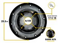 Kit Jogo Calota Centro Roda Vw Fox Amarok Aro 13 14 15