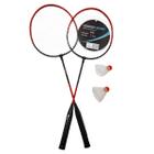 Kit Jogo De Badminton Completo Leader Sport Com 2 Raquetes 1 Peteca E Bolsa COD258