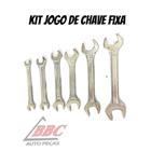 Kit Jogo De Chaves Fixa Boca 6 Peças 6 A 17mm Eda 1xn Aco