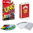 Kit Jogo Família Amigos UNO e Baralho Copag 139 Premium