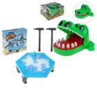 Kit Jogo Infantil 2 Jogos Crocodilo e Quebra Gelo Pinguim