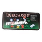 Brinquedo Jogo Texas Poker Set Lata com 200 fichas e 2 Baralhos - TEXAS  HOLD - Jogo de Poker - Magazine Luiza