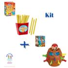 Kit Jogo Pula Batata + Jogo Barril Pirata 16 cm