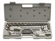 Kit Jogo Soquetes Encaixe 1/2" Com 24 Peças 10-32 MM 2GD EDA