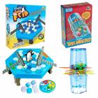 Jogo Infantil Kit Jogos Brinquedos Pinguim Numa Fria E Torre Maluca  Equilibrio Infantis Educativos Para Crianças Meninas Meninos Quebra Gelo  Brinquedo Selo Inmetro Art Brink