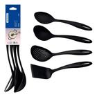 Kit Jogo Utensílios P/ Cozinha 4Pçs Ability Preto Tramontina