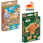 Kit Jogos Memória Arca De Noé e Jogo Do Mico e Jogo Da Memória 56 Cartas 2 Em 1 Pais e Filhos