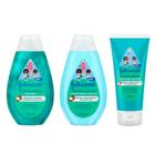 Kit Johnson's Baby Blackinho Poderoso Shampoo + Condicionador + Creme para Pentear