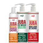 Kit Juba Co-Wash 500ml + Cpp Cachos 500ml + Mousse Criador de Cachos 180ml