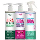 Kit Juba Co-Wash 500ml + Cpp Crespos 500ml + Bruma Hidratante Spray 300ml