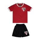 Kit juvenil são paulo vermelho/preto