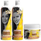 Kit Karité Soul Power Shampoo Condicionador E Mascara Nutrição Hidratação Definição Capilar Vegano