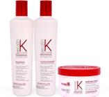Kit Keratin Care Sistema Anti Frizz Shampoo + Condicionador + Máscara 300 ML Soupleliss