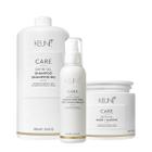 Kit Keune Care Satin Oil Shampoo Litro Máscara G e Lumi Coat Finalizador (3 produtos)