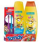 Kit Kids: Gel Dental + Escova de Dentes + Shampoo + Cond.