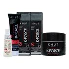 Kit KNUT K-FORCE: Shampoo 250ml + Condicionador 250ml + Máscara 300g + Leave-in Spray 70 ml + Hair Remedy 130g