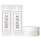 Kit Knut Tratamento Reflex Shampoo 250ml Condicionador 250ml Máscara Hidratação Liso Absoluto 200g