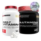 Kit L-Glutamina 300g + Daily Vitamins 90 Cápsulas - Bodybuilders