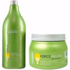 Kit l'oreal force relax shampoo 1500 ml e máscara 500 gr