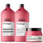 Kit L'oréal Pro Longer Shampoo 1,5L + Condicionador 1,5L e Mascara de 500ml