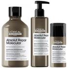 Kit L'oréal Professionnel Absolut Repair Molecular Shampoo 300ml+ Sérum 250ml+ Leavein 100ml