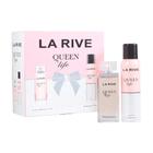 Kit La Rive Queenn Of Life EDT Perfume Feminino 75ml e Desodorante 150ml