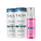 Kit Lacan BB Cream Excellence Shampoo Condicionador e Mousse Shine Frizz (3 produtos)