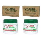 Kit Lama Verde 4 Itens 2 Cremes Para Rosto + 2 Sabonetes