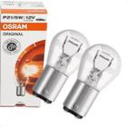 Kit Lampada 2 Polos P21/5W Lanterna Traseira Luz de Freio Original Osram