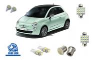 Kit Lâmpada Led Fiat 500 Teto Farolete Placa Ré Super Branca