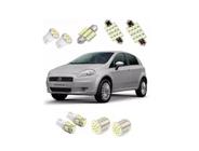 Kit Lampada Led Fiat Punto Teto Placa Ré Farol Tipo Xenon