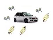 Kit Lampada Led Fiat Stilo 2005 A 2008 Pingo Placa Teto