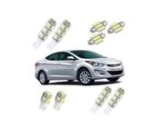 Kit Lampada Led Hyundai Elantra Teto Placa Ré Torpedo