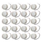 Kit LAmpada Led Redonda para Coifa Plug Branco - 20 peAas