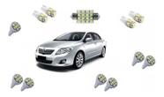 Kit Lampada Led Toyota Corolla 2009 / 2013 Teto Placa Pingo