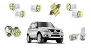 Kit Lampada Leds Pajero Tr4 Teto Placa Ré Farolete P. Malas