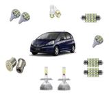 Kit Lampada Super Led H4 Farol Alto Baixo Honda Fit 04/17