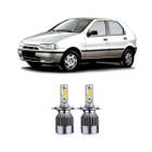 Kit Lampada Super Led Palio 96 97 98 99 Farol Alto E Baixo