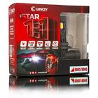 Kit Lâmpada super Led Star Farol 6000 lumens 12v 24v H1 H3 H7 H8 H11 H27 9006 Plug & play