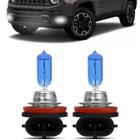 Kit Lampadas Farol Milha Auxiliar Neblina Jeep Renegade 2015 2016 2017 2018 2019 Super Brancas Techone 8500k 12v Inmetro