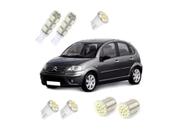 Kit Lampadas Led Citroen C3 Smd Pingo Teto Re 2000 A 2010