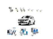 Kit Lampadas Led + Farol Alto Baixo E Milha Chevrolet Agile